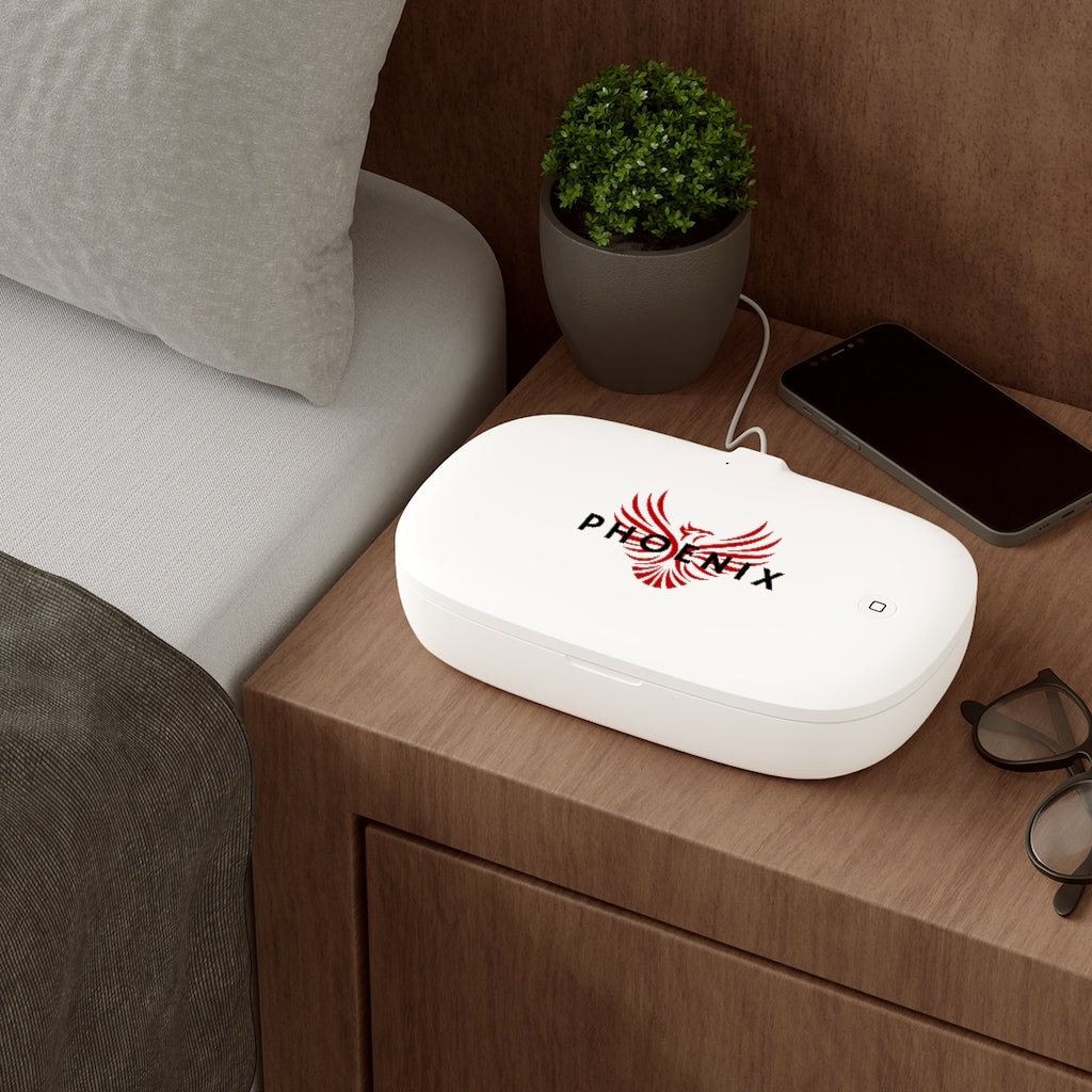 Phoenix Phones UV Phone Sanitizer and Wireless Charging Pad